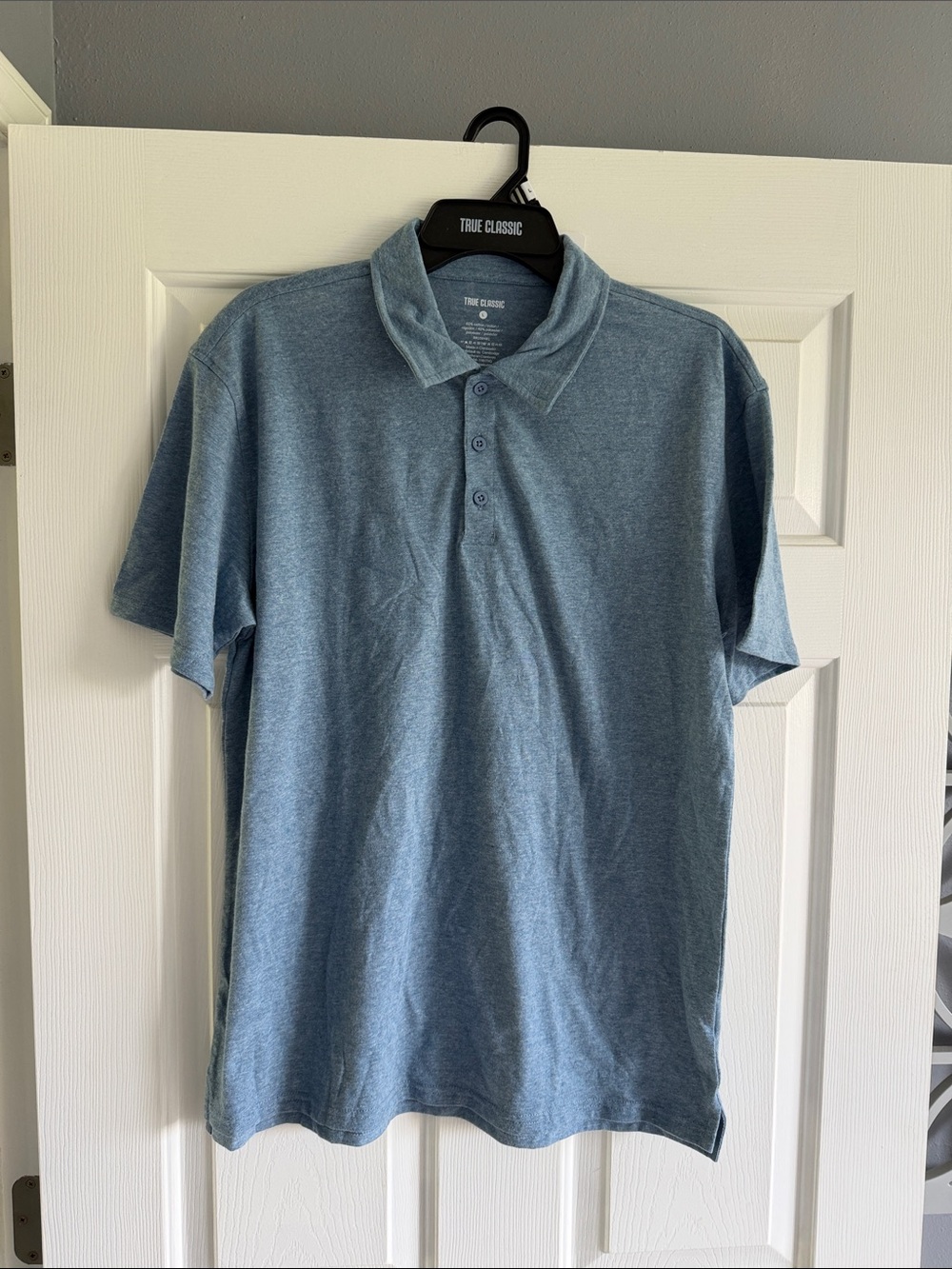 True Classic Men's Blue Polo Shirt